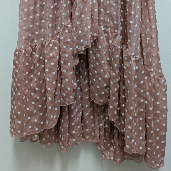 Joyfolie Cass Maxi Dress in Warm Sand/Pinkish Taupe Cream Flowers XS - Picture 7 of 11